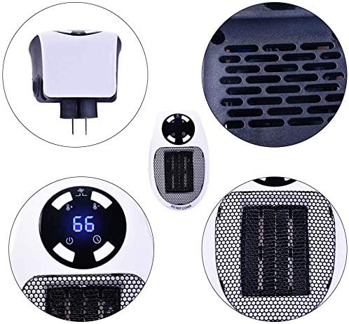 Draagbare kachel 500 W met thermostaat 15–32 °C