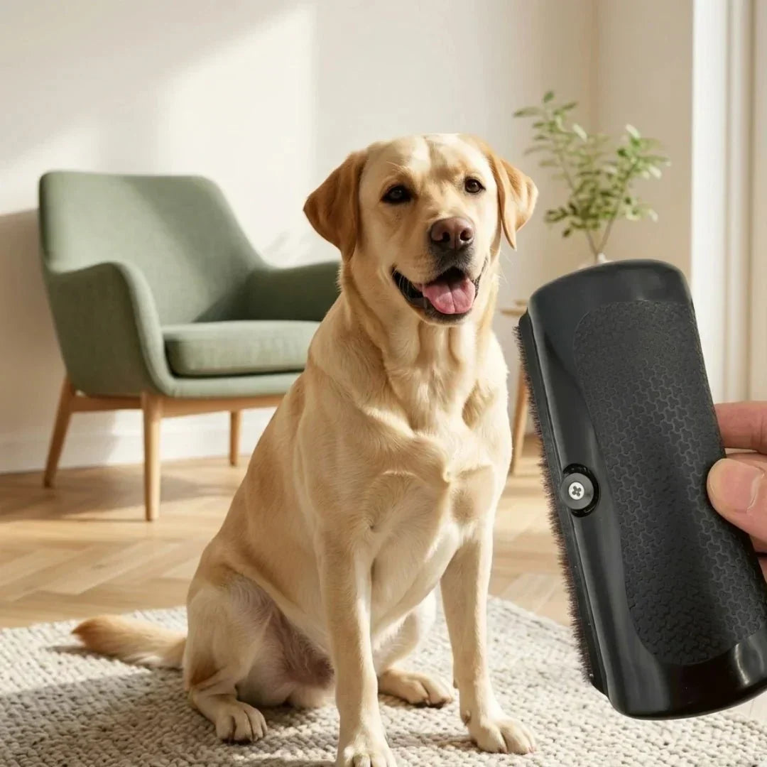 GlowBrush ontklitkam voor honden en katten — verwijdert losse ondervacht