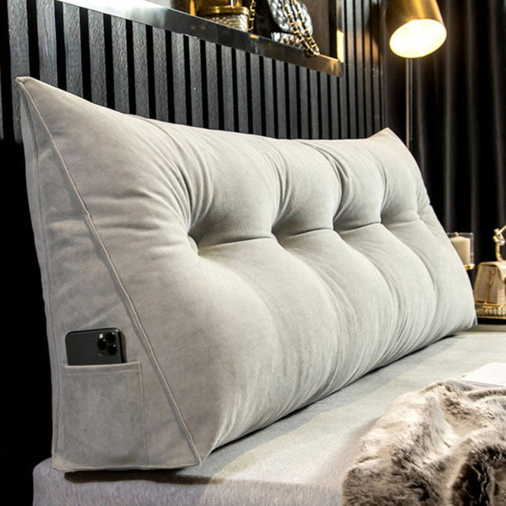 Wigkussen voor bed & bank | Rug- en nekondersteuning bij rechtop zitten | 3 maten