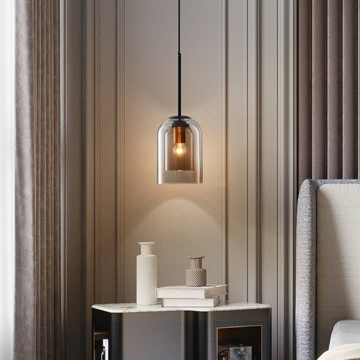 Stijlvolle hanglamp met dubbel glas - AuraGlas