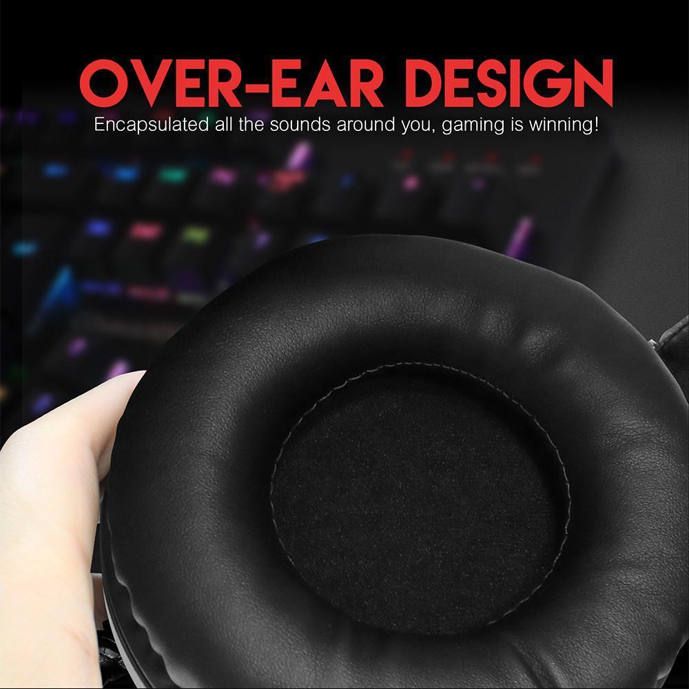 Over-ear gamingkoptelefoon met ruisonderdrukkende microfoon