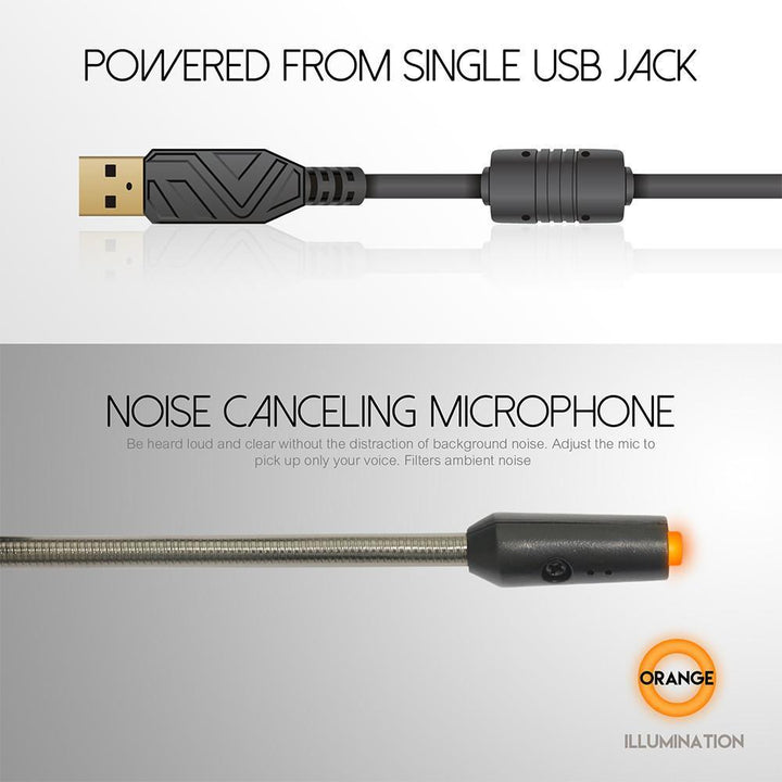Over-ear gamingkoptelefoon met ruisonderdrukkende microfoon