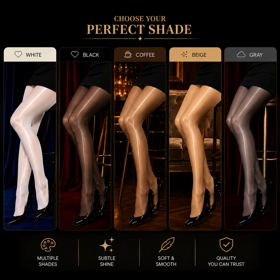 Figuurcorrigerende gloss-legging – elegant, met glinsterende glans voor stralende benen.