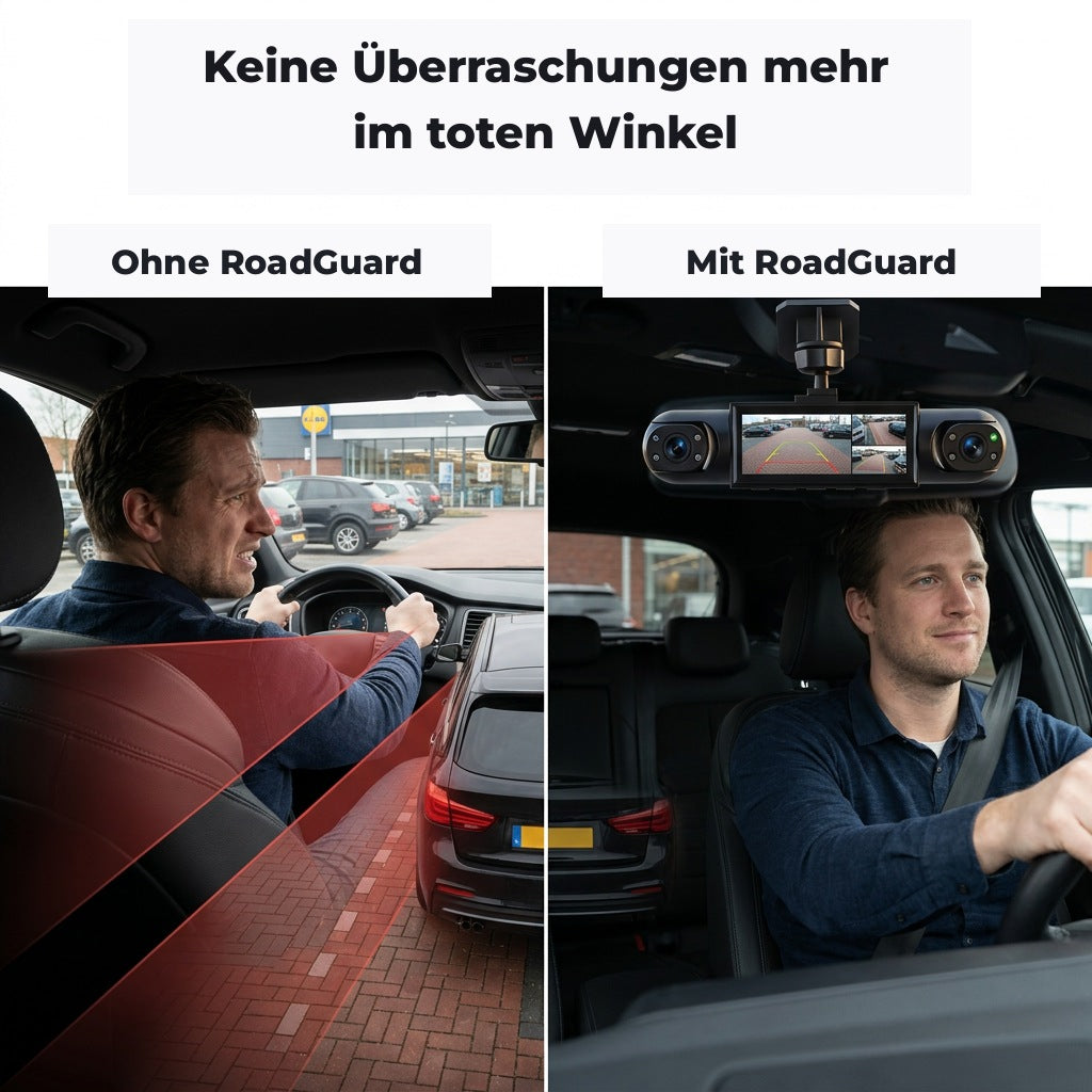 4-kanaals dashcam met nachtzicht, GPS en 360°-dekking