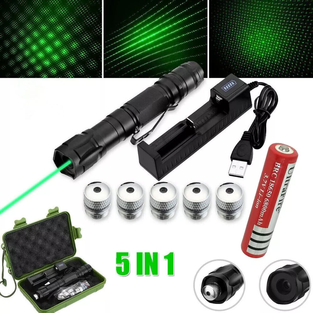 Oplaadbare groene laserpointer met lang bereik en hoge precisie