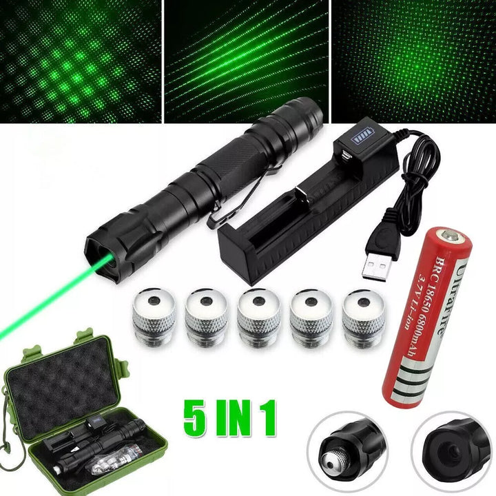 Oplaadbare groene laserpointer met lang bereik en hoge precisie