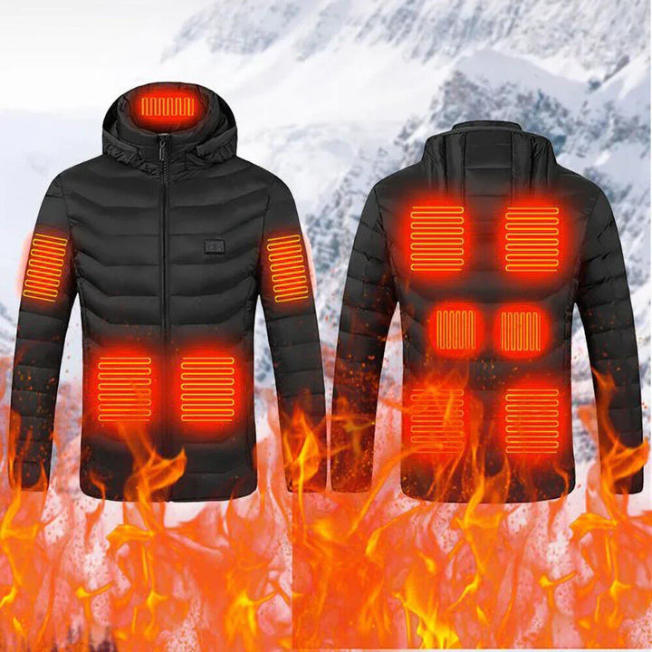 Unisex elektrische verwarmde jas, werkkleding voor koud weer