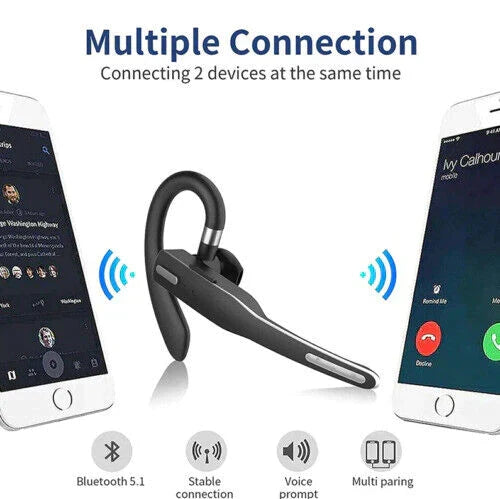 Trucker Dual Mic Bluetooth 5.1 Draadloze Koptelefoon met Ruisonderdrukking