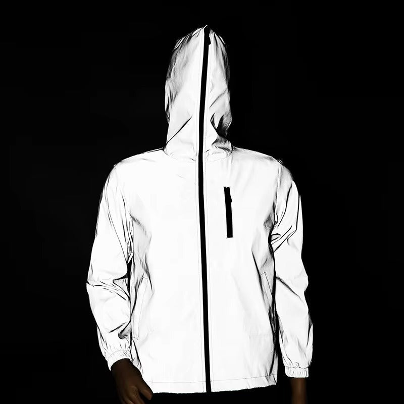 Sterk reflecterende en waterdichte unisex regenjas – LumiSafe