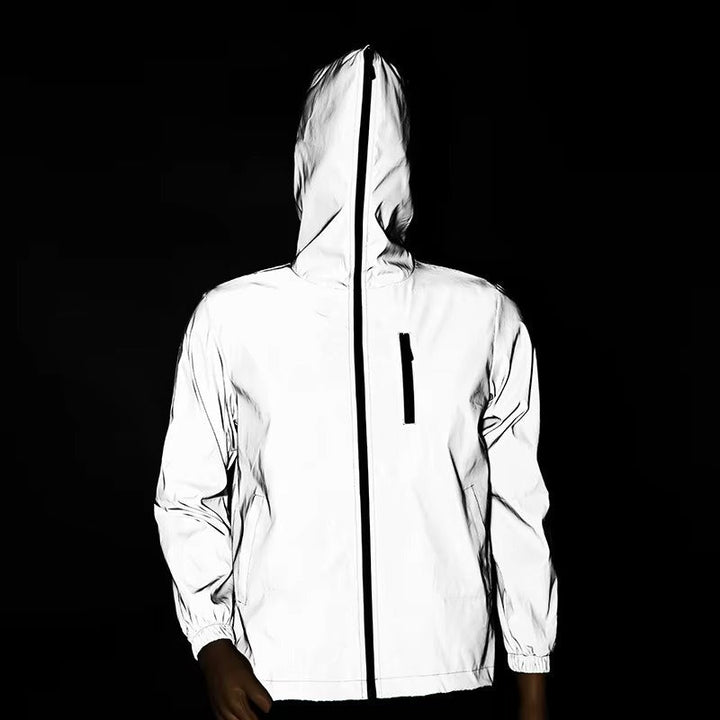Sterk reflecterende en waterdichte unisex regenjas – LumiSafe