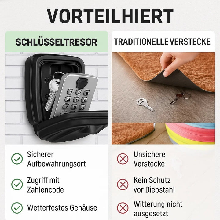 Buitensleutelkluis | Sleutelkastje met Code | SafeHaus