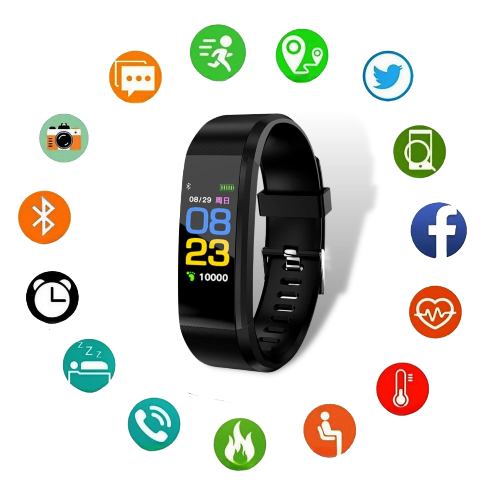 Gezondheidstracker-smartwatch voor senioren met groot display