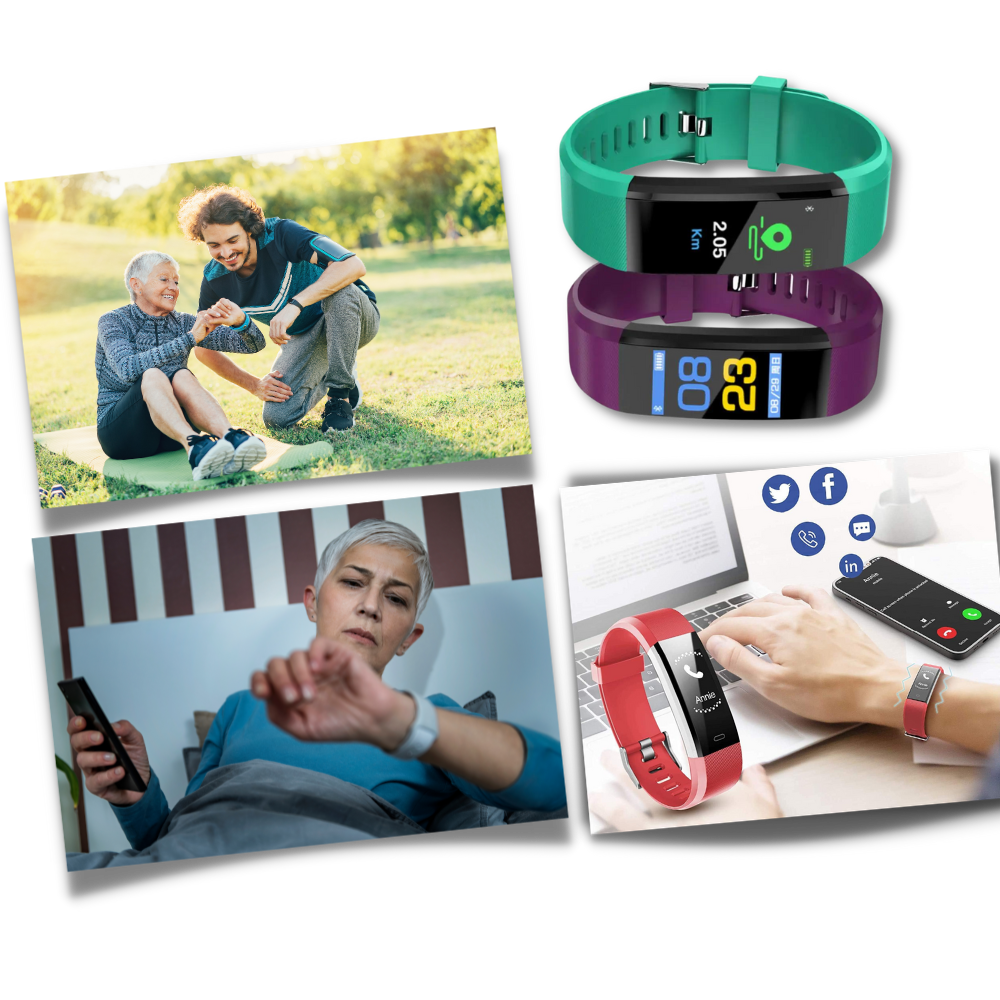 Gezondheidstracker-smartwatch voor senioren met groot display