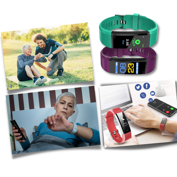 Gezondheidstracker-smartwatch voor senioren met groot display