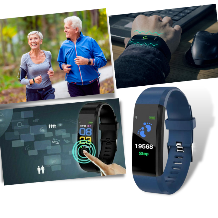 Gezondheidstracker-smartwatch voor senioren met groot display