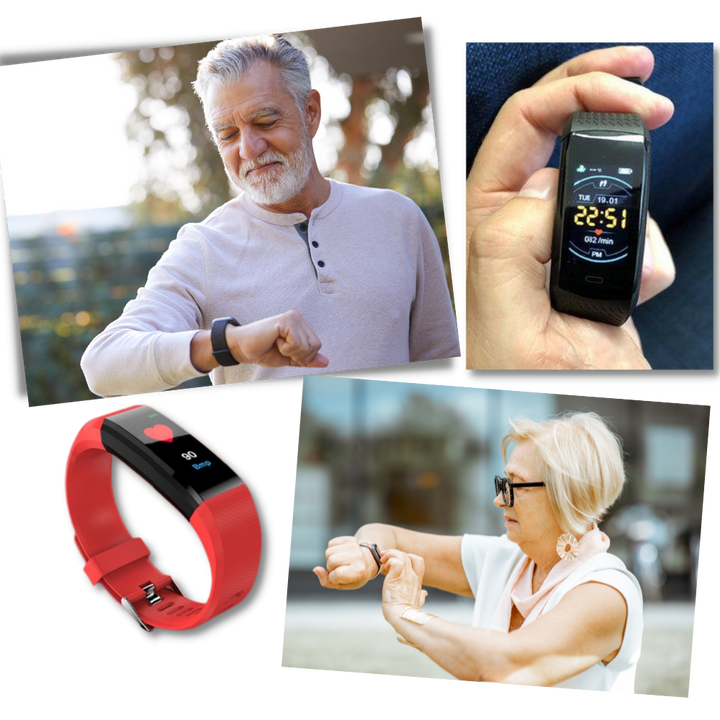 Gezondheidstracker-smartwatch voor senioren met groot display