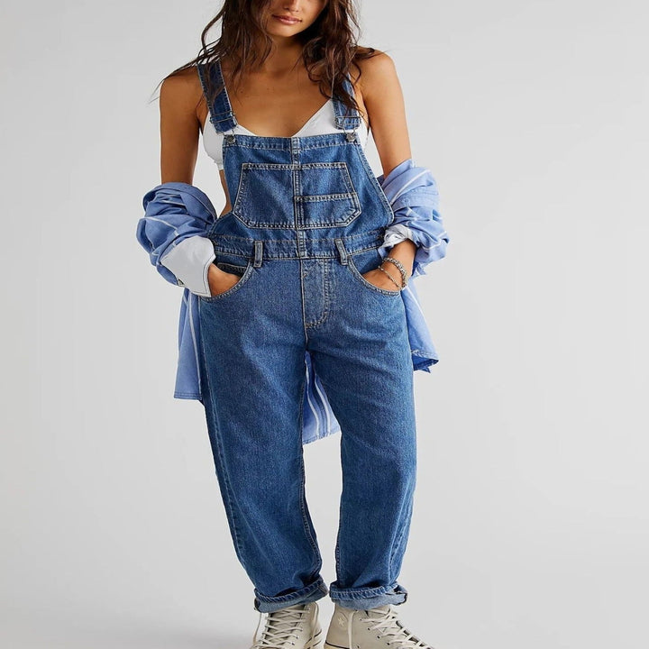 Denim Tuinbroek voor Dames met Casual Cool Vibe