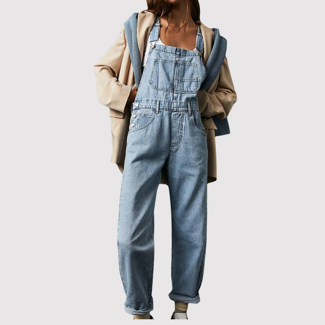 Denim Tuinbroek voor Dames met Casual Cool Vibe