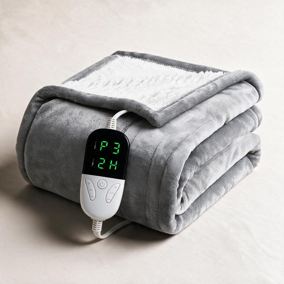 Elektrische sherpa deken met 6 standen en timer