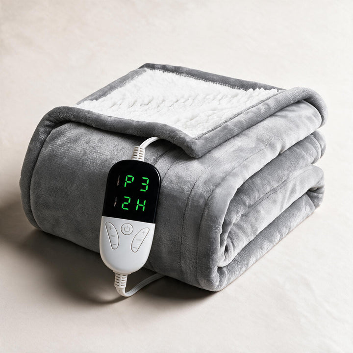 Elektrische sherpa deken met 6 standen en timer