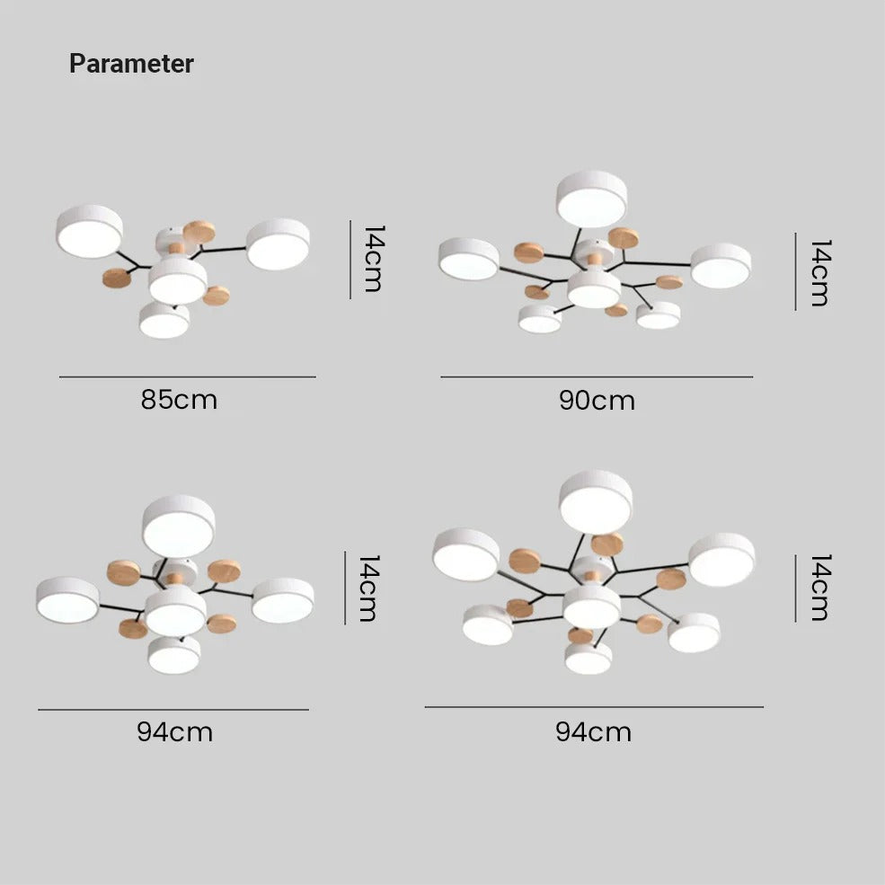Moderne halo led-plafondlamp