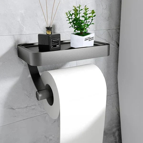 Toiletrolhouder met Plankje – Stalux