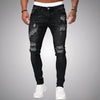 Slim-fit stretchjeans voor heren met scheuren – casual denim in used-look voor dagelijks gebruik
