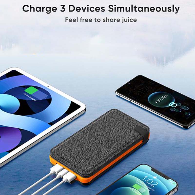 Solar powerbank met 4 panelen en 3 USB-uitgangen – SunCore
