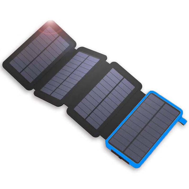Solar powerbank met 4 panelen en 3 USB-uitgangen – SunCore