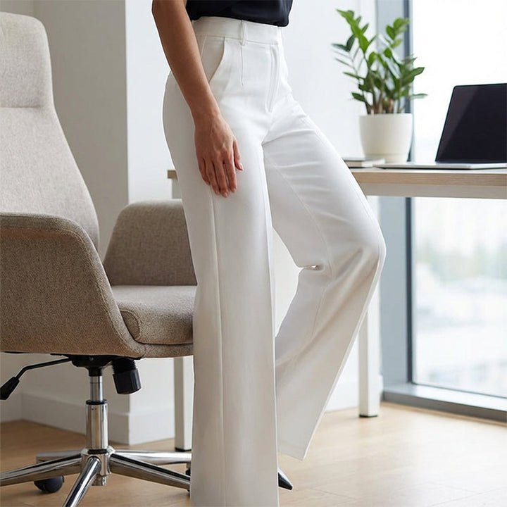 Highwaistbroek voor dames | Recht model & vouw | Maten S–3XL