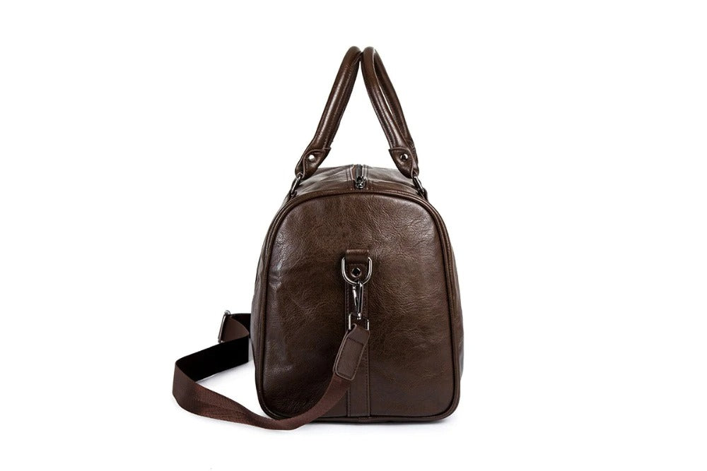 Leren reistas met grote capaciteit – licht & slijtvast handbagage