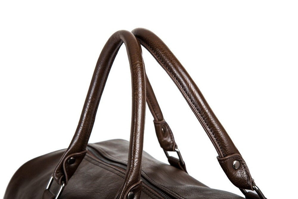 Leren reistas met grote capaciteit – licht & slijtvast handbagage