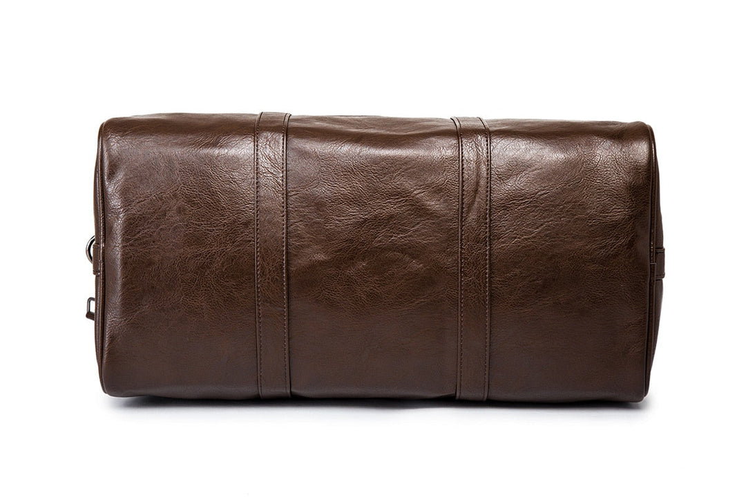 Leren reistas met grote capaciteit – licht & slijtvast handbagage