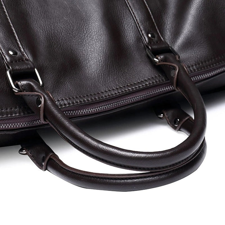 Leren reistas met grote capaciteit – licht & slijtvast handbagage