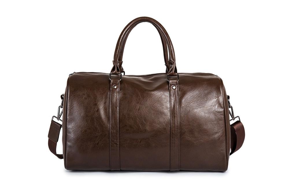Leren reistas met grote capaciteit – licht & slijtvast handbagage