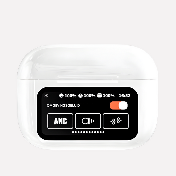 Draadloze Bluetooth-hoofdtelefoon met display