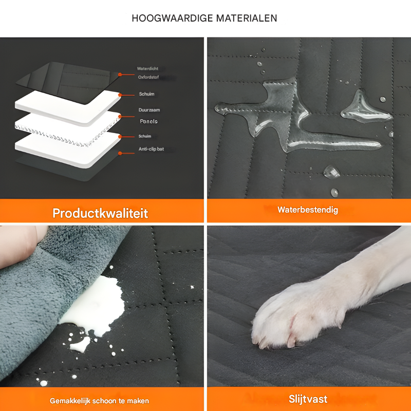 Hond Auto Zitplaatsverlenging met Harde Bodem