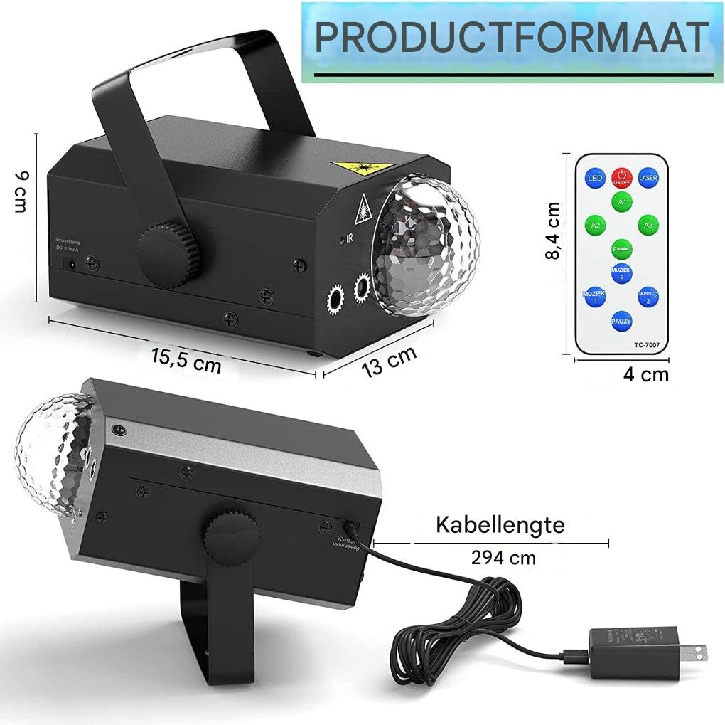 2-in-1 laserdiscolicht