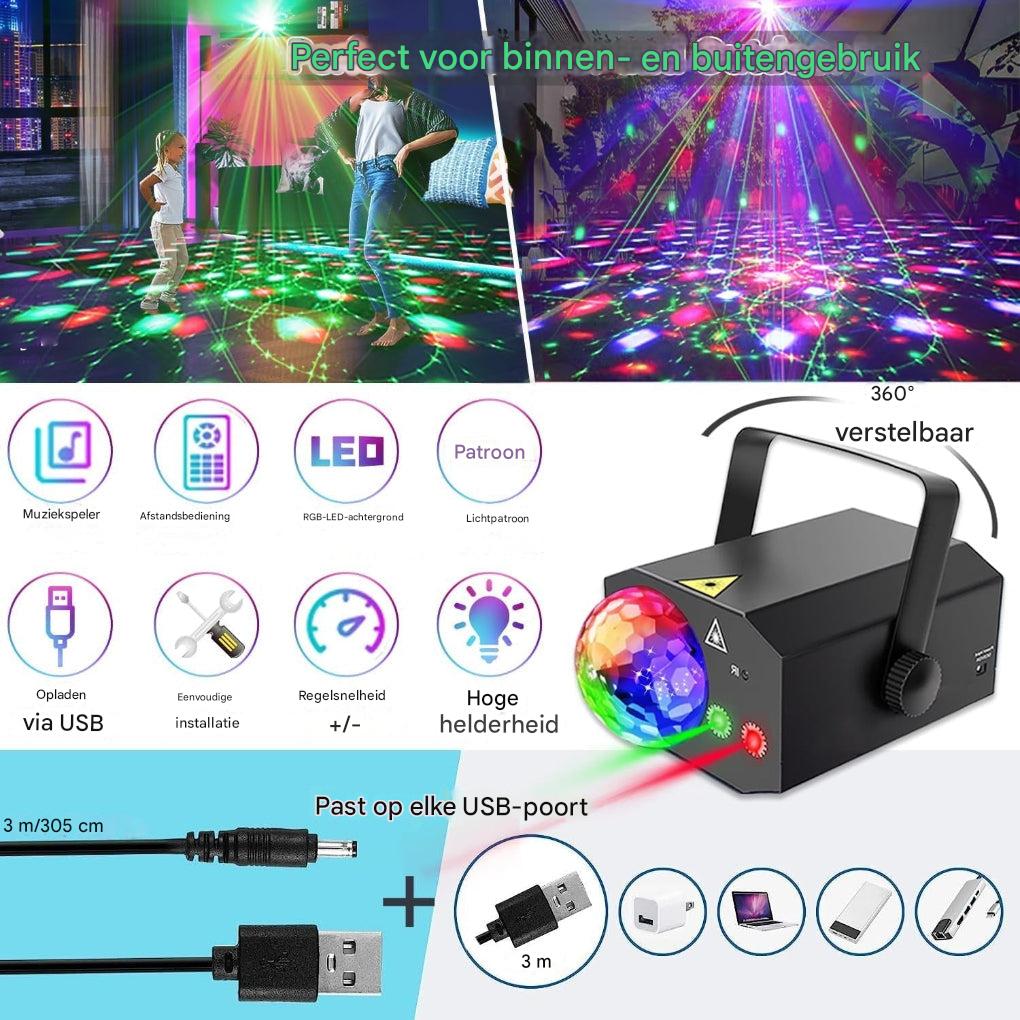 2-in-1 laserdiscolicht