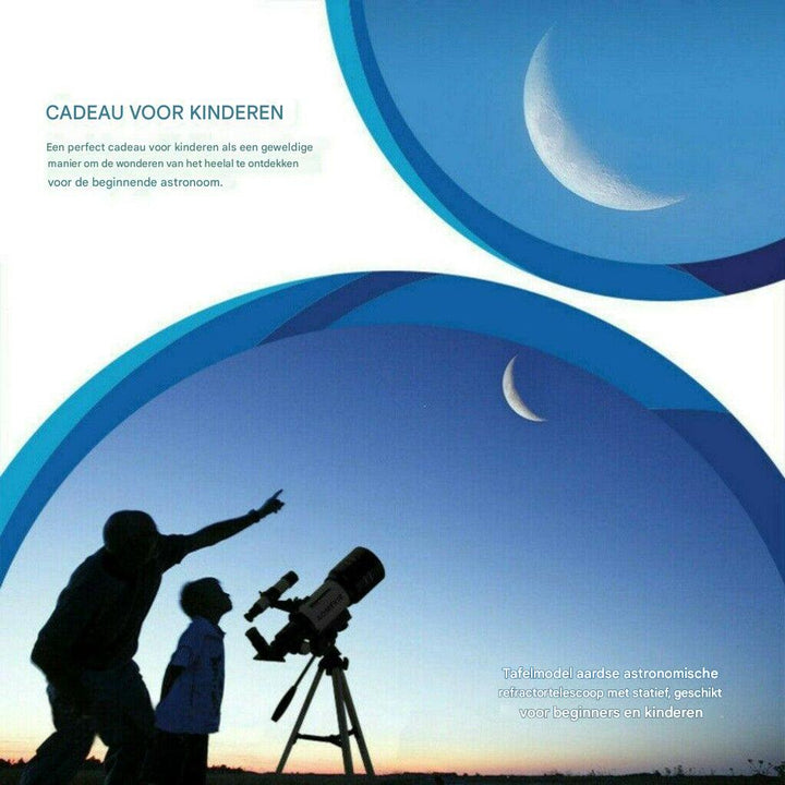 Professionele 300/70mm telescoop met statief en telefoonhouder