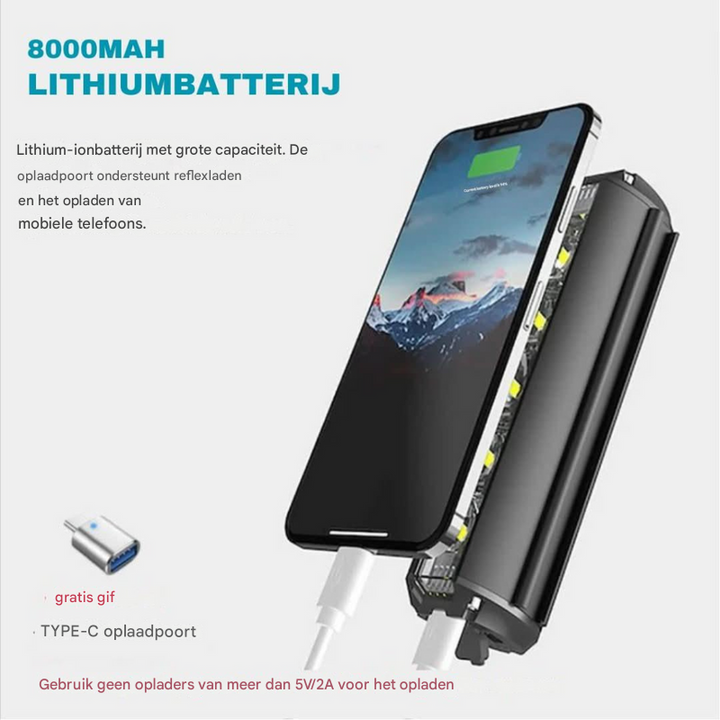 Universele voorlamp voor de fiets