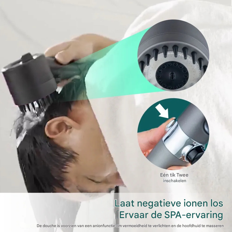 Waterbesparende douchekop