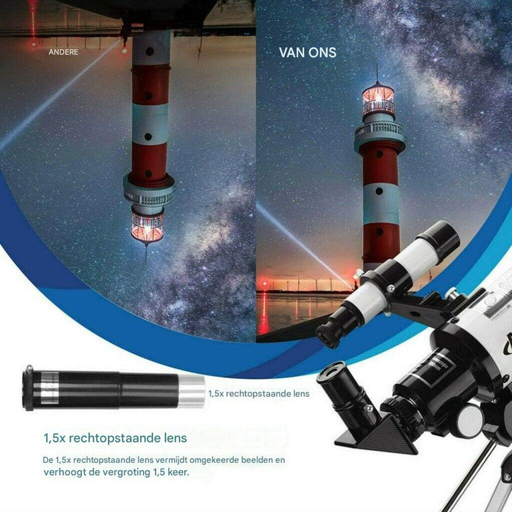 Professionele 300/70mm telescoop met statief en telefoonhouder