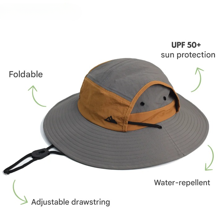 Opvouwbare Zonnehoed voor Buiten met UV-bescherming – SunGuard Explorer