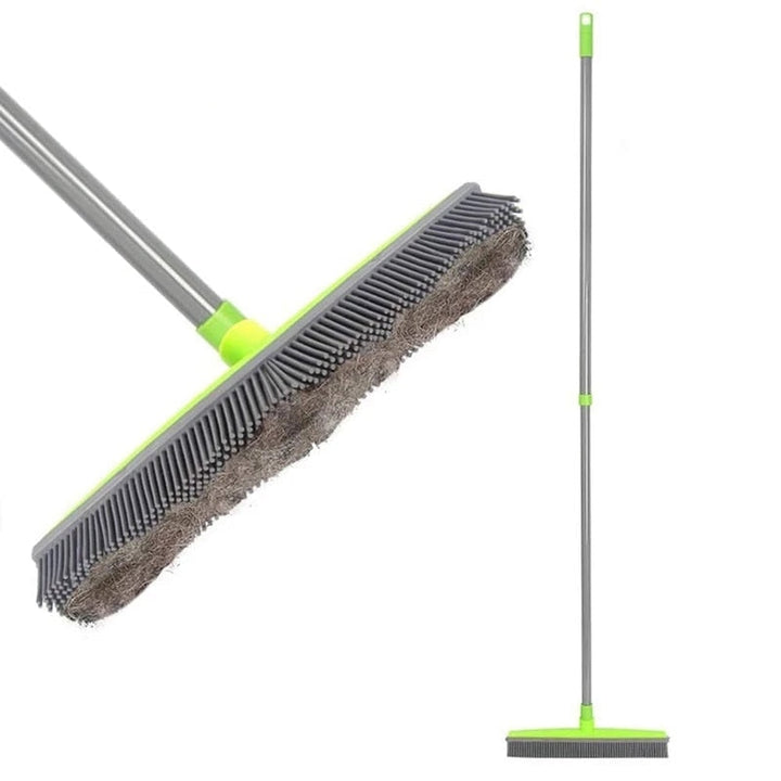 Universele rubberen bezem voor effectieve verwijdering van dierenhaar