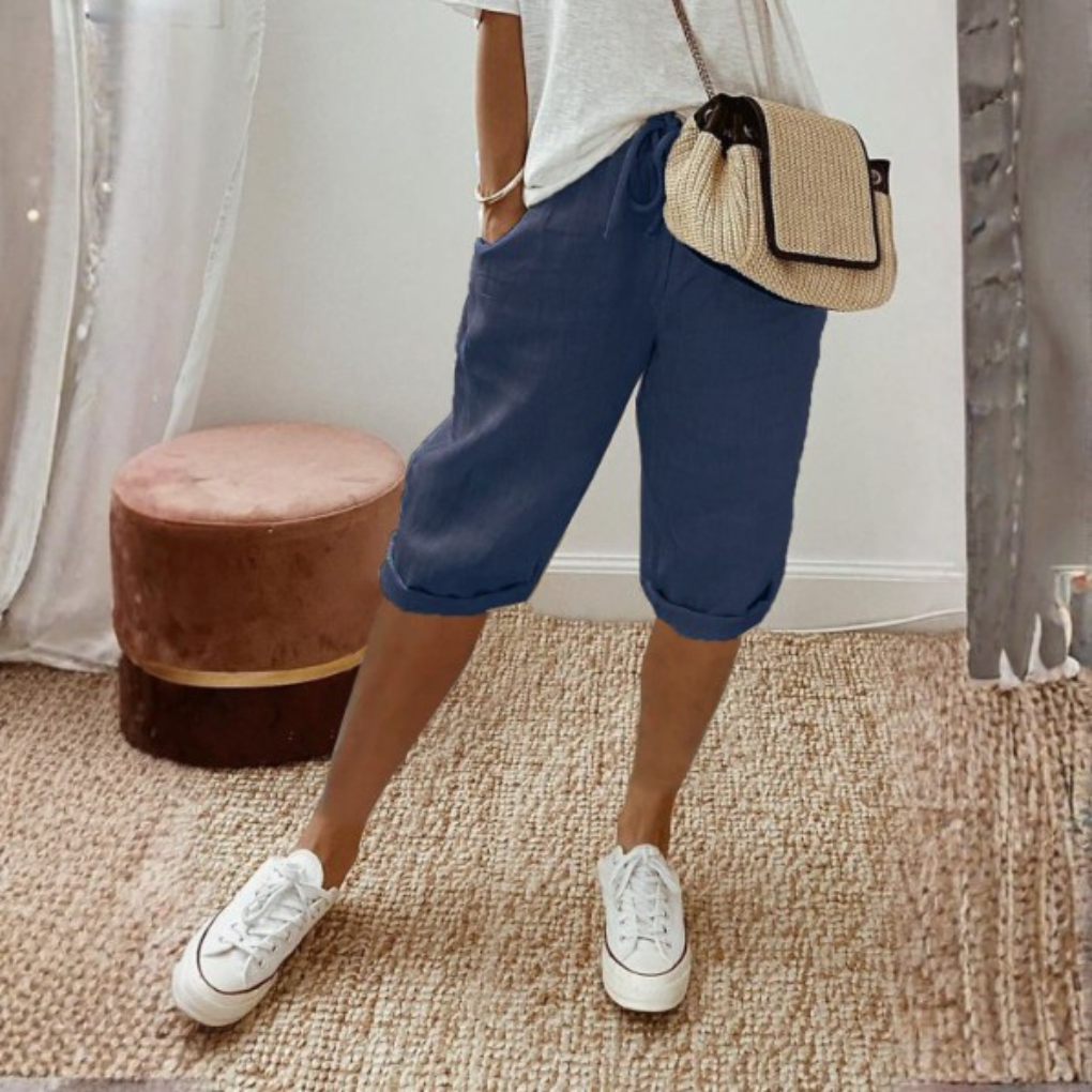 Ademende Damesshorts met Zakken