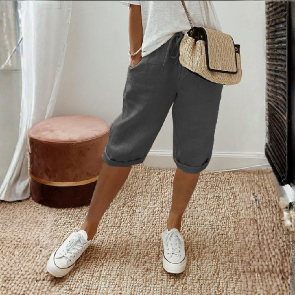 Ademende Damesshorts met Zakken