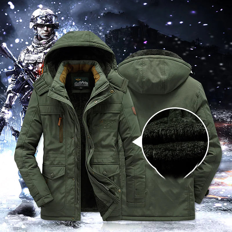 Herenparka met fleece binnenvoering – Leventis