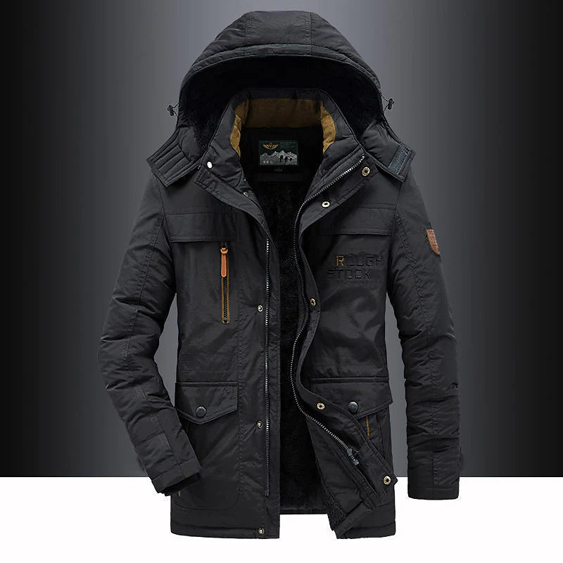 Herenparka met fleece binnenvoering – Leventis
