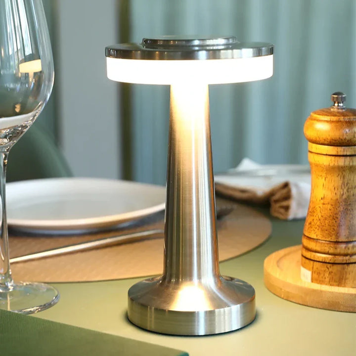 Draagbare dimbare tafellamp, elegant retro ontwerp